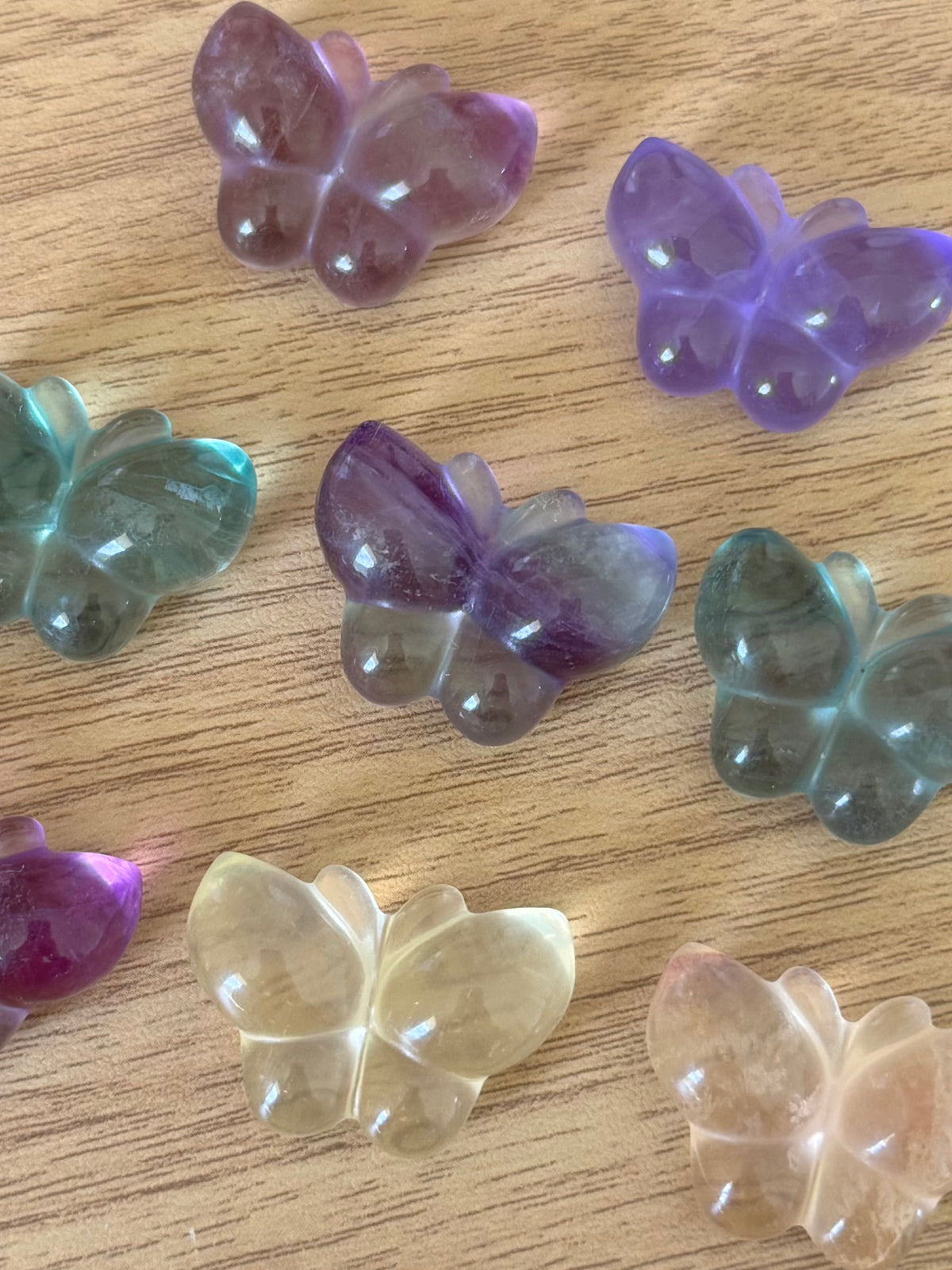 Fluorite Jelly Butterfly Carvings ~ Choose Your Own