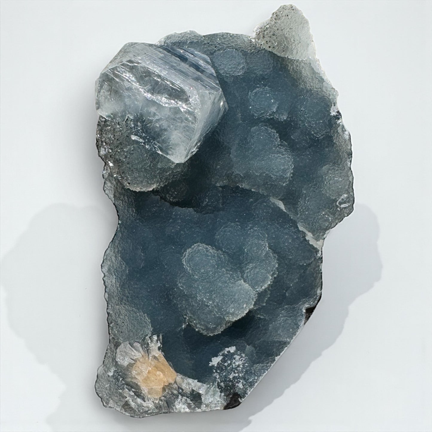 Druzy Black Chalcedony with Apophyllite Specimen