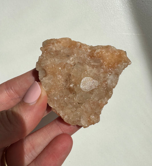 Peach Diamond Apophyllite Cluster/Specimen
