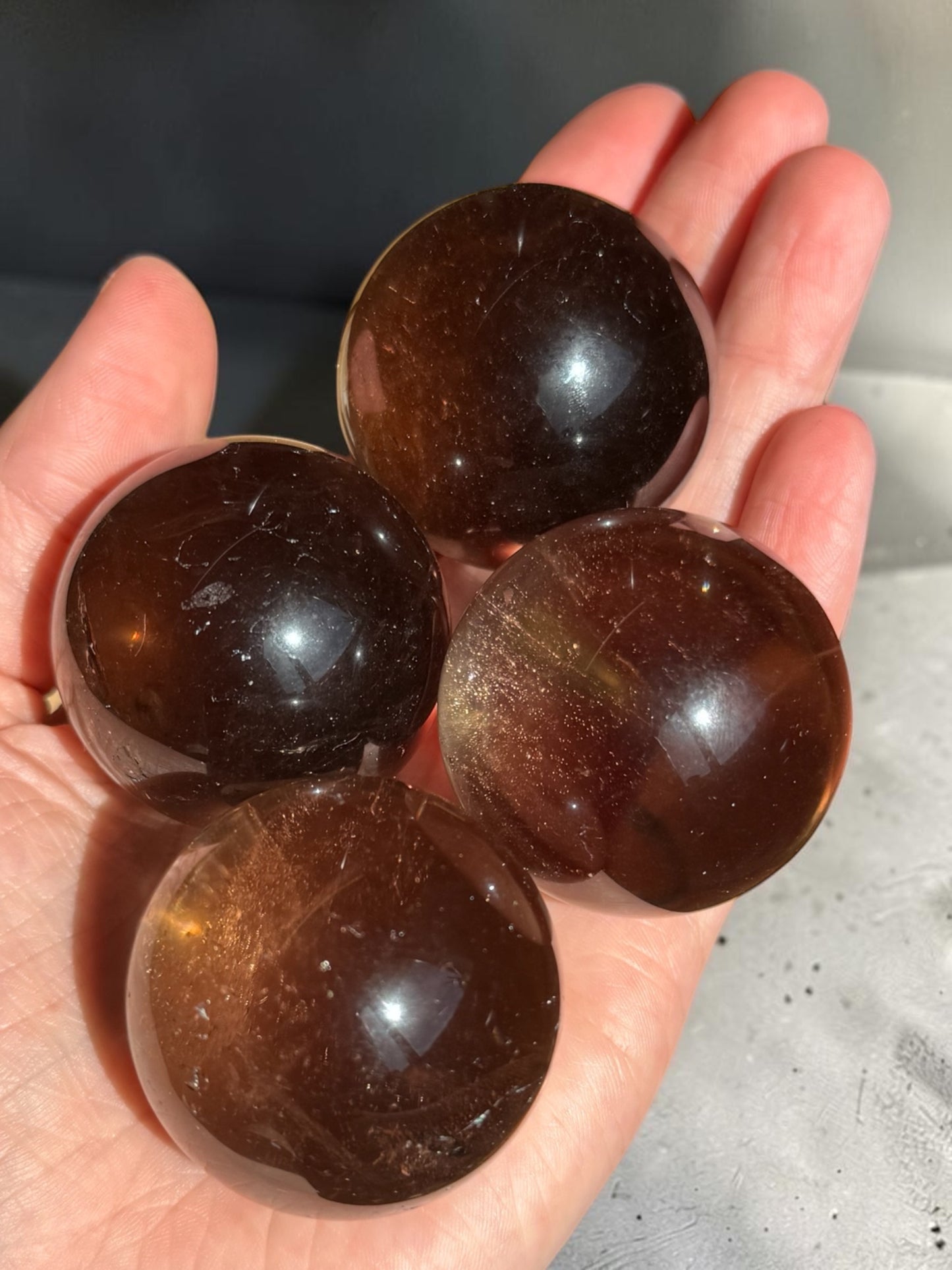 Smokey Quartz Spheres | Intuitively Chosen