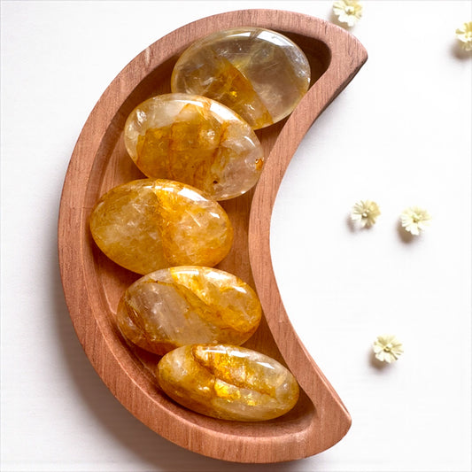 Golden Healer Palmstones | Intuitively Chosen