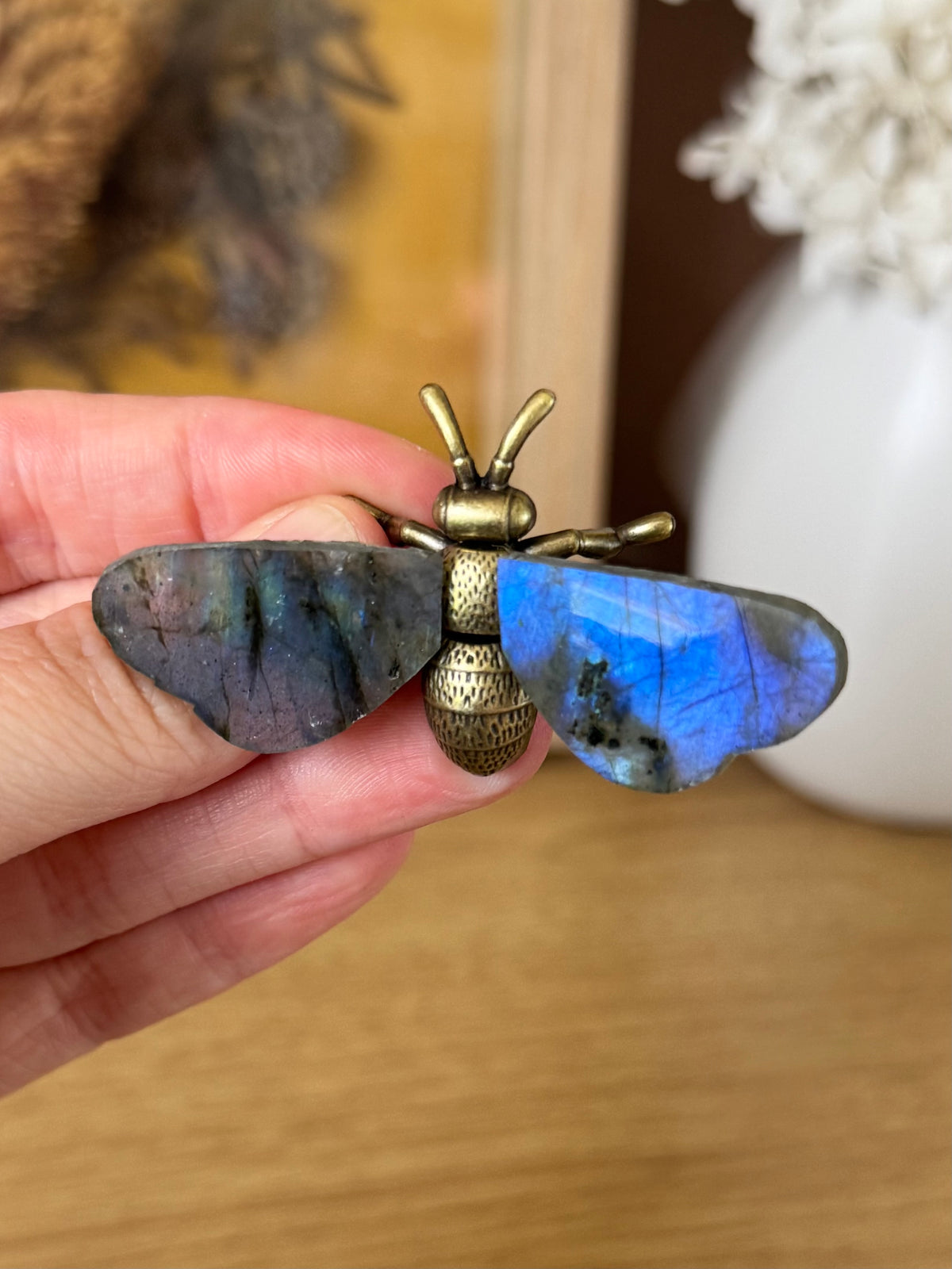 Labradorite Metal Bee