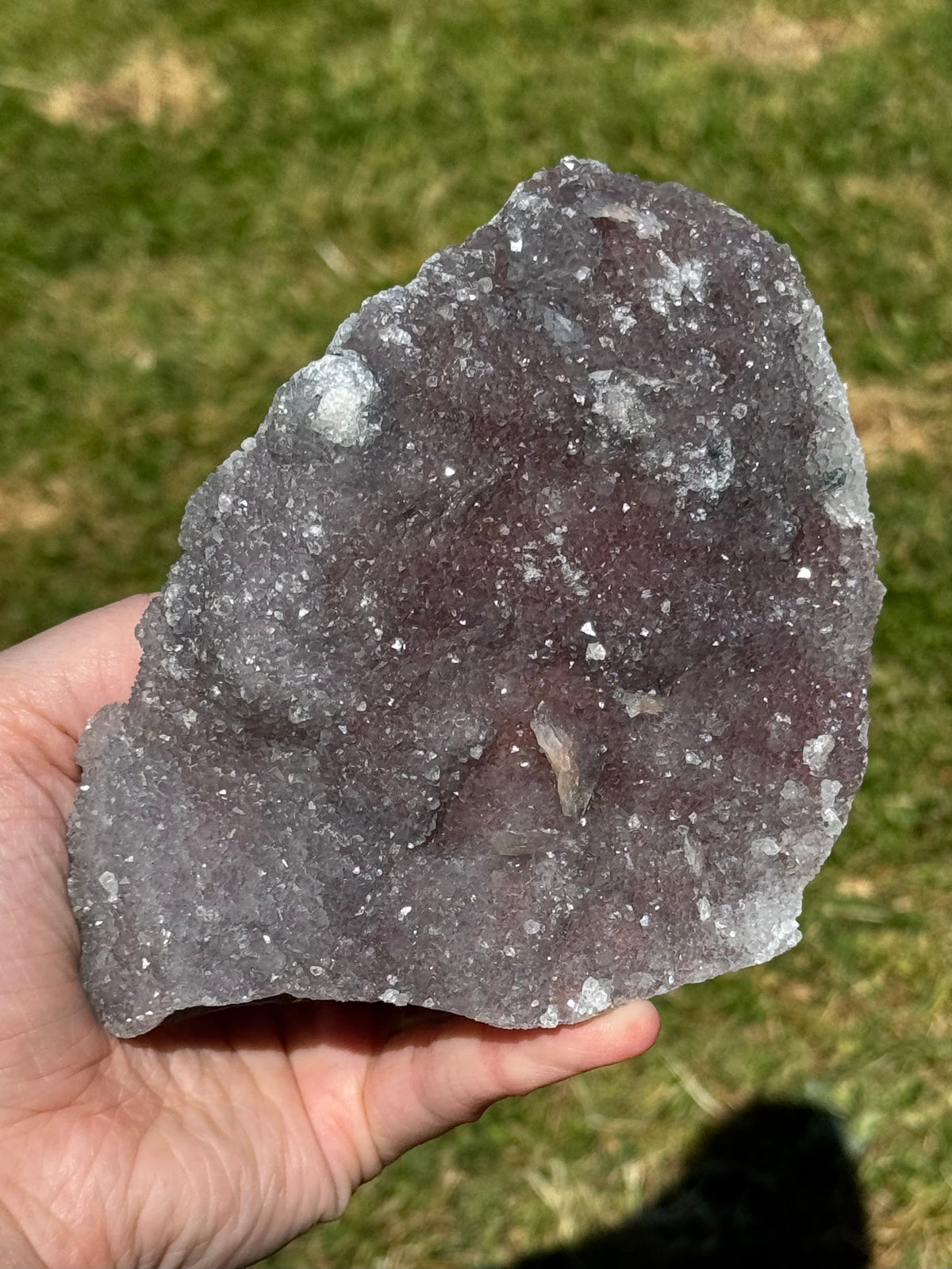 Pinky/Blurple Chalcedony Cluster