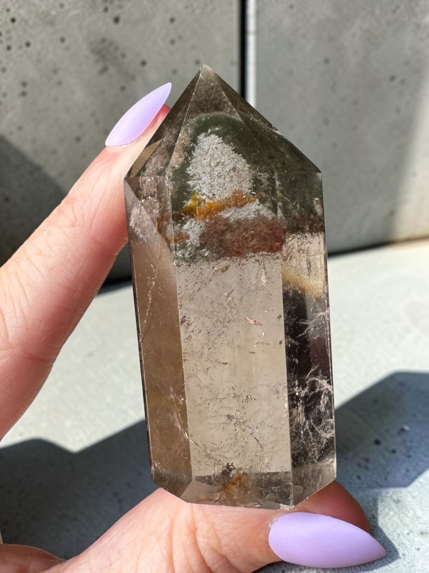 Garden Quartz (lodolite) Point