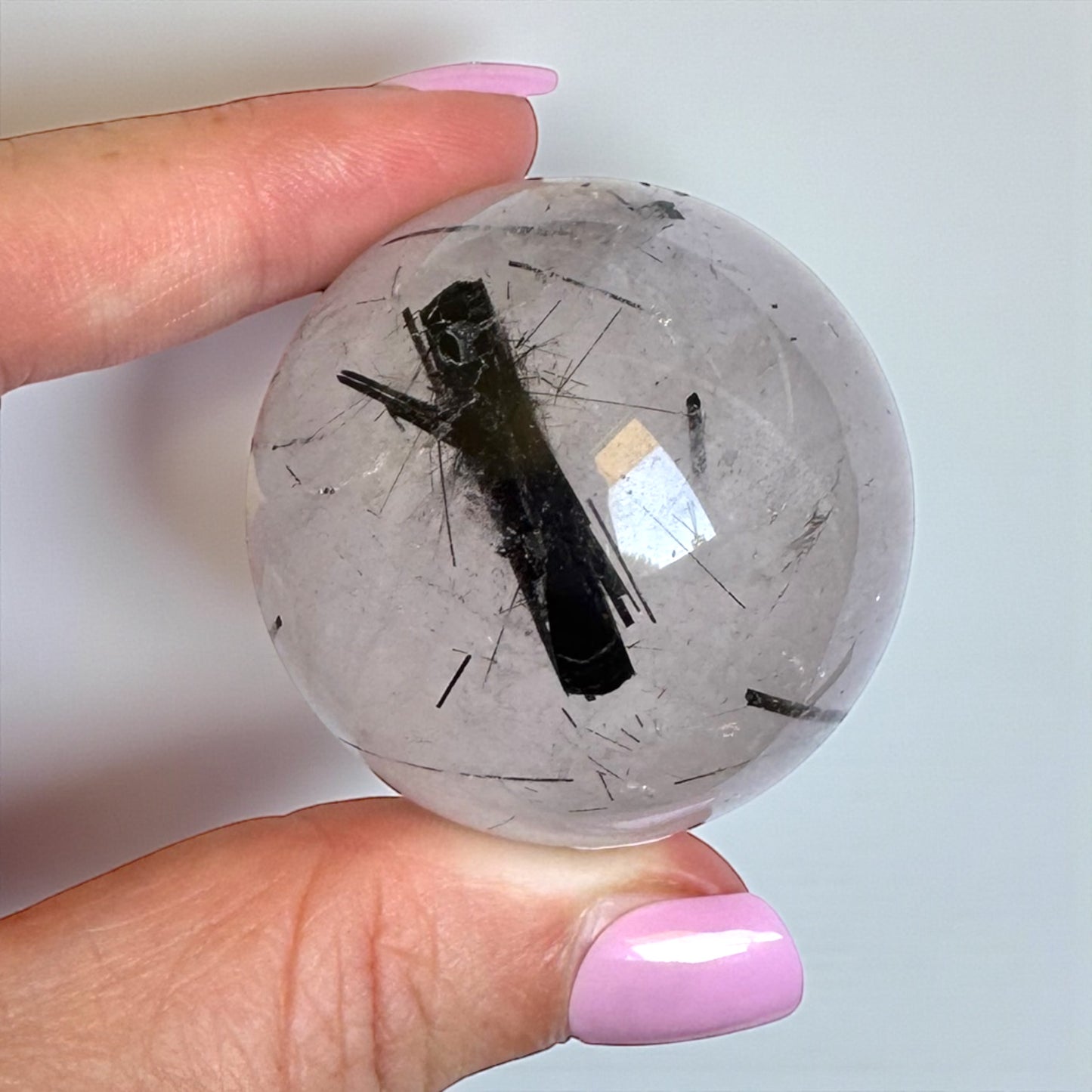 Tourmaline in Quartz Sphere 4cm