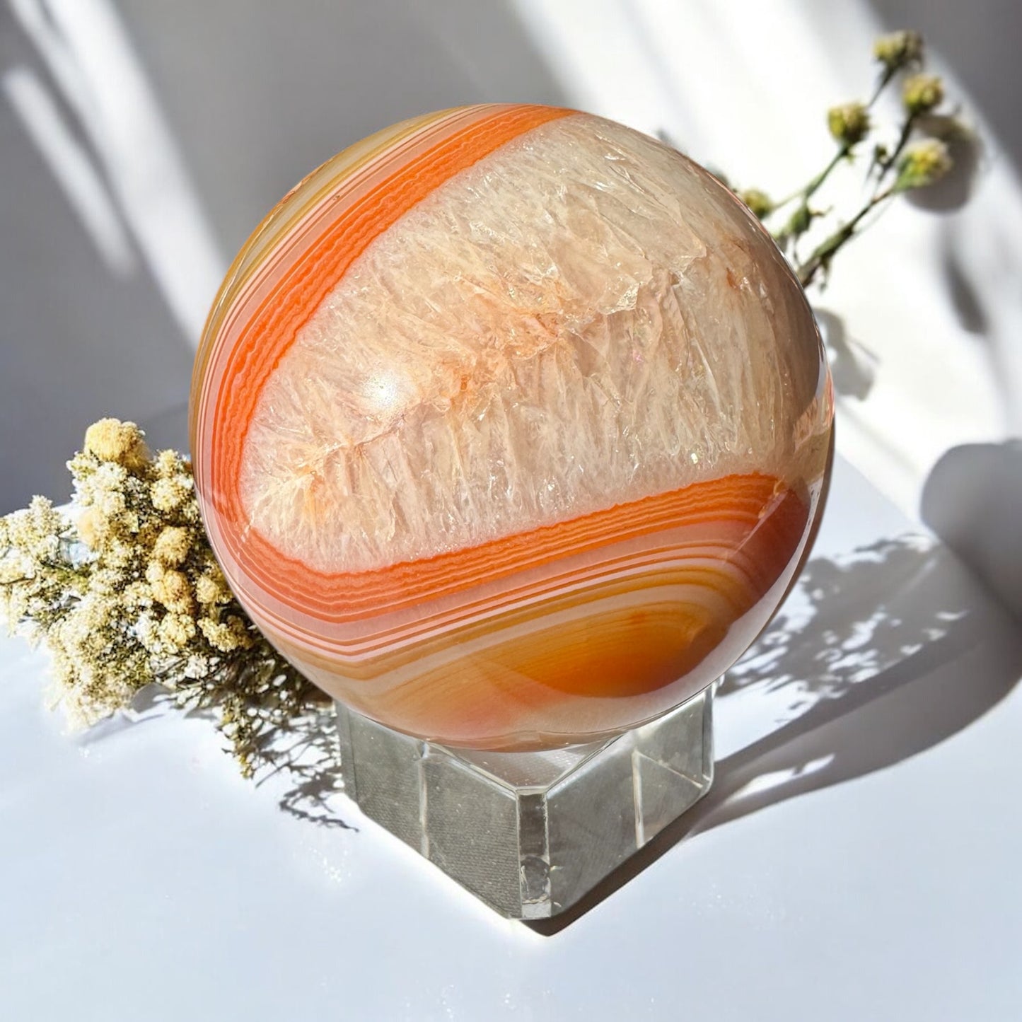 Carnelian Sphere (b) 6.5cm