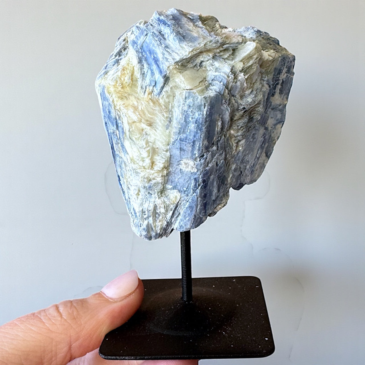 Raw Blue Kyanite on Stand