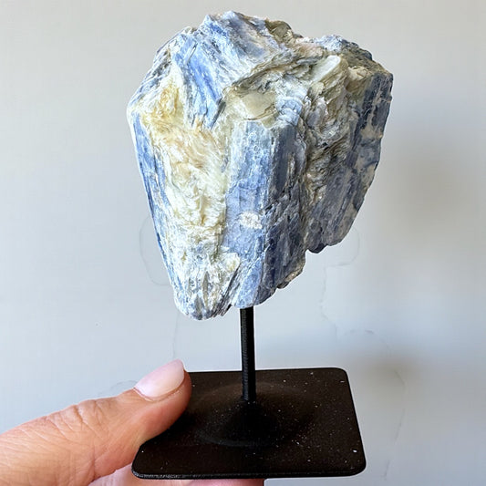 Raw Blue Kyanite on Stand