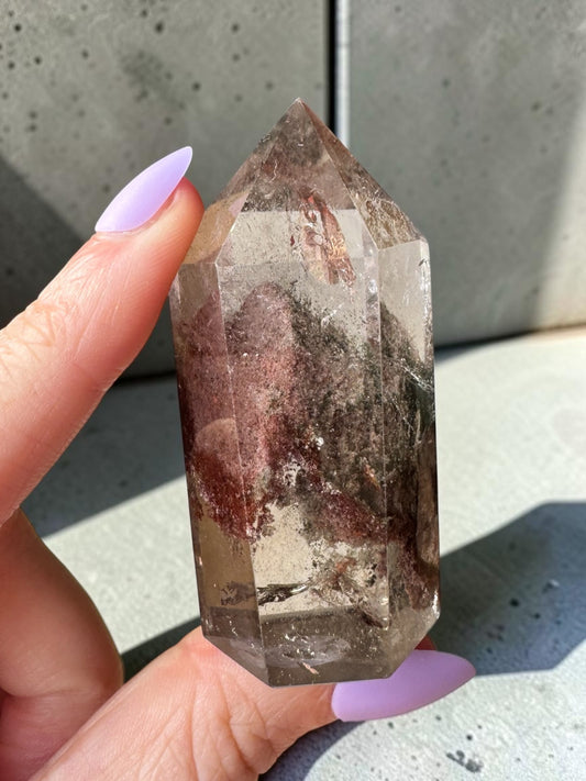 Garden Quartz (lodolite) Point