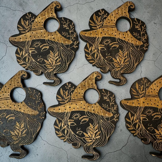 Witch Season Wooden Sphere Stand