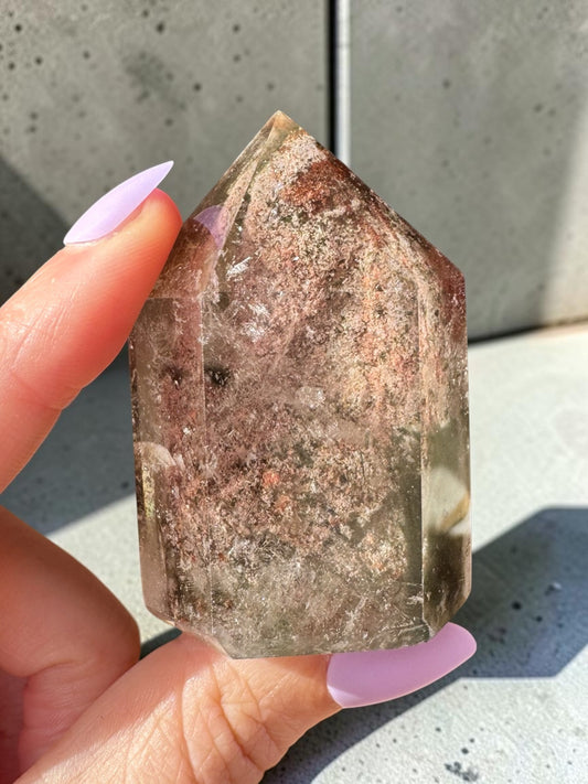 Garden Quartz (lodolite) Point
