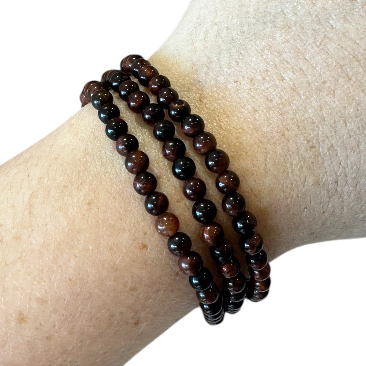 Red Tigers Eye 4mm Bracelets