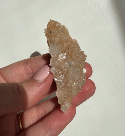 Peach Diamond Apophyllite Cluster/Specimen (C)