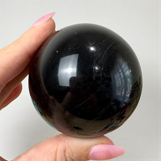 Madagascan Black Tourmaline Spheres 6cm | Intuitively Chosen