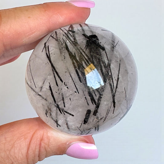 Tourmaline in Quartz Sphere 4.5cm