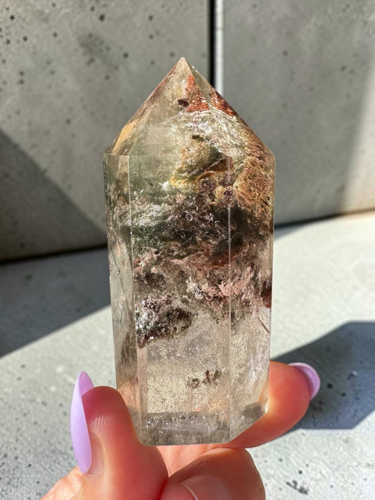 Garden Quartz (lodolite) Point