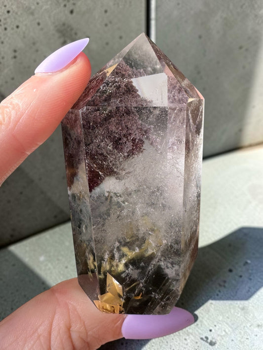 Garden Quartz (lodolite) Point
