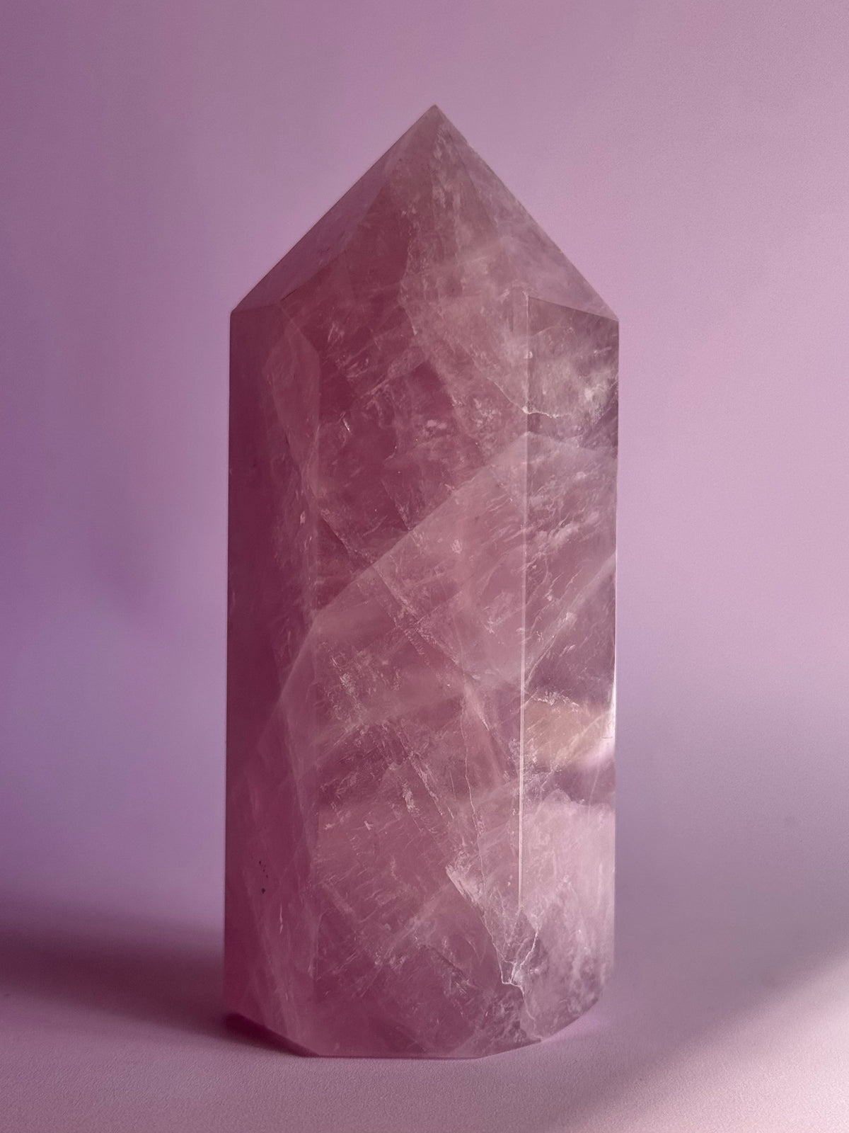 Lavender Rose Quartz Tower (U)
