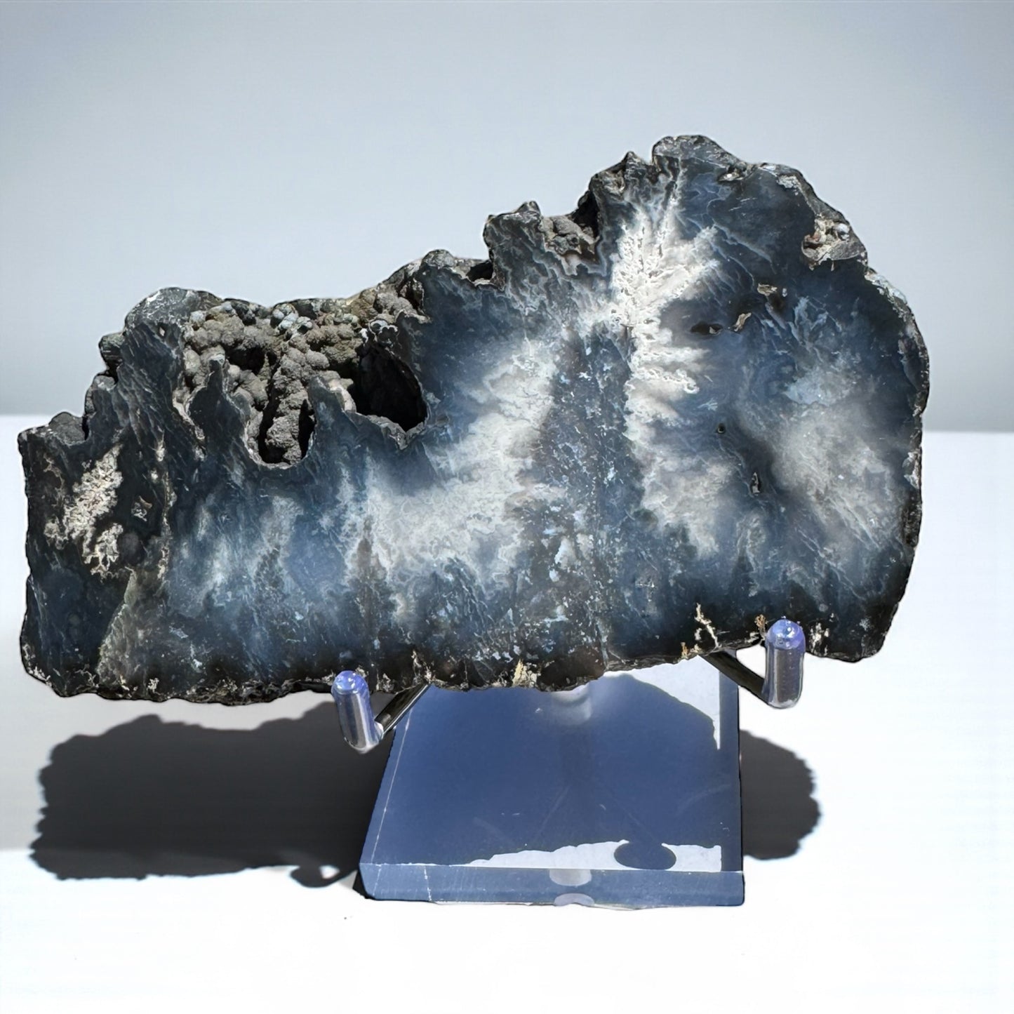 Blue Plume Agate Slab