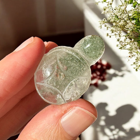 Garden Quartz Mini Turtle Carving