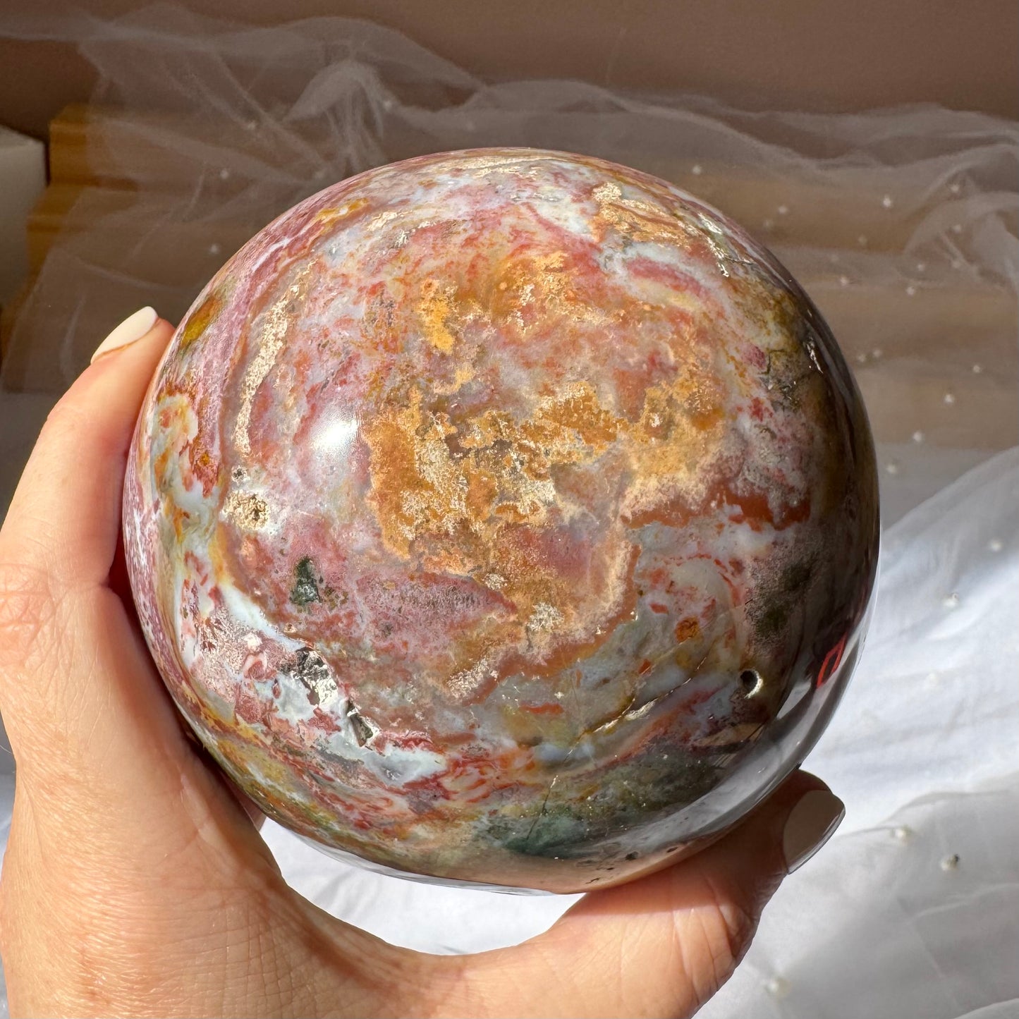Sea Jasper Sphere 1.427kg