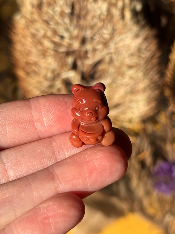 Alashan Agate Mini Winnie the Pooh Carving