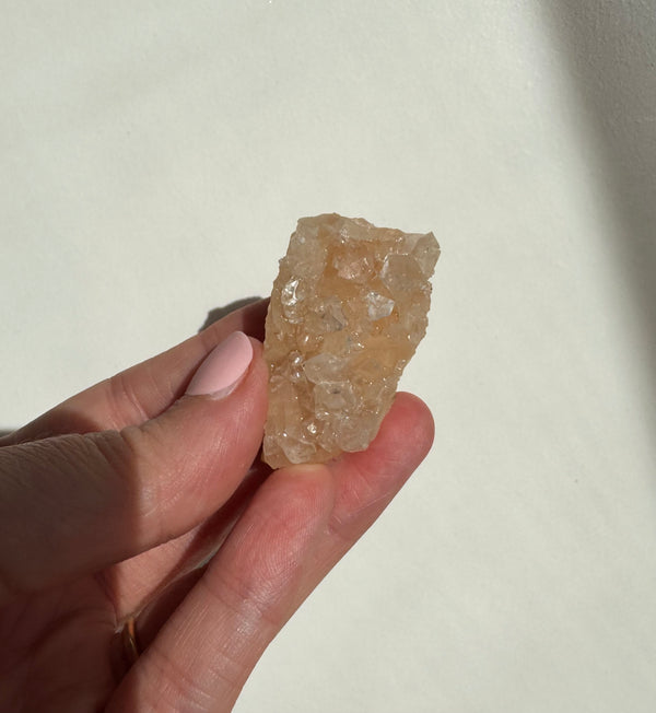 Peach Diamond Apophyllite Cluster/Specimen (c)