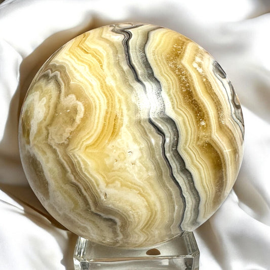 Banded Orange Calcite Sphere 6.5cm