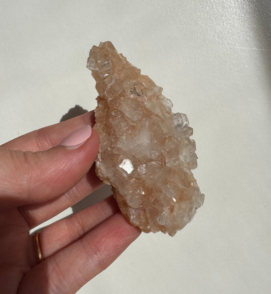 Peach Diamond Apophyllite Cluster/Specimen (C)