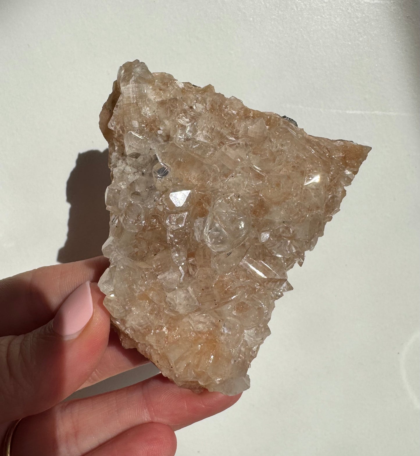 Peach Diamond Apophyllite Cluster/Specimen (D)