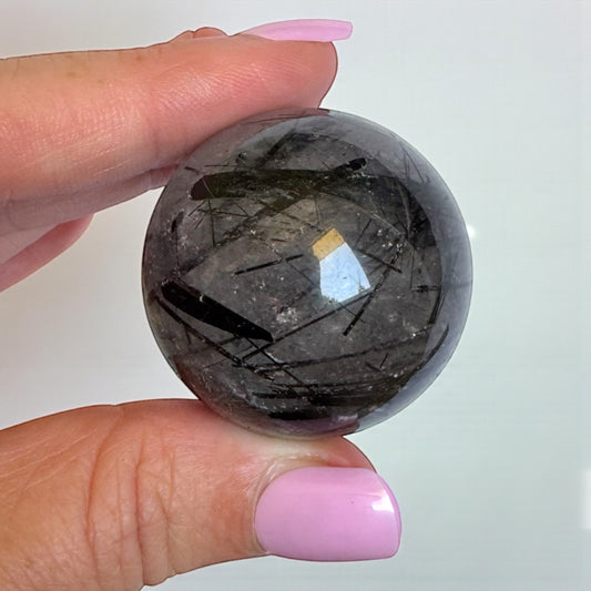 Tourmaline in Quartz Sphere 3.5cm