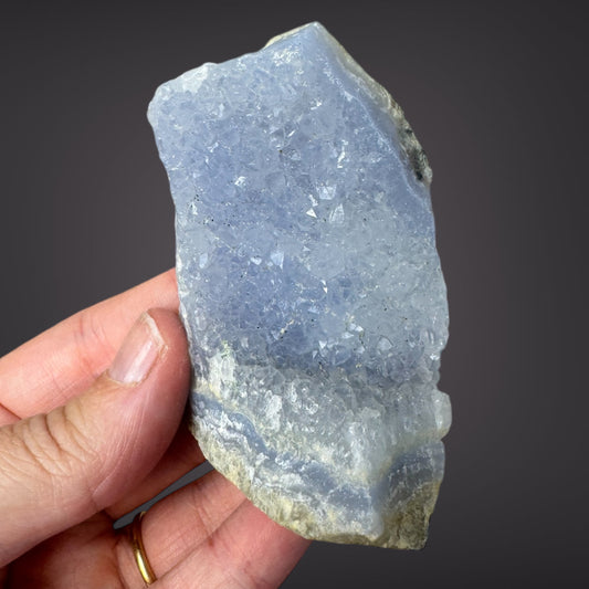 Blue Lace Agate Raw Druzy Cluster