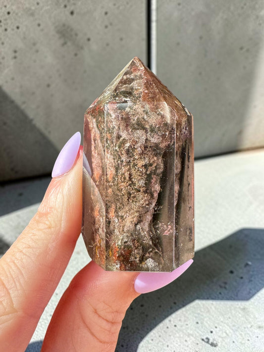 Garden Quartz (lodolite) Point