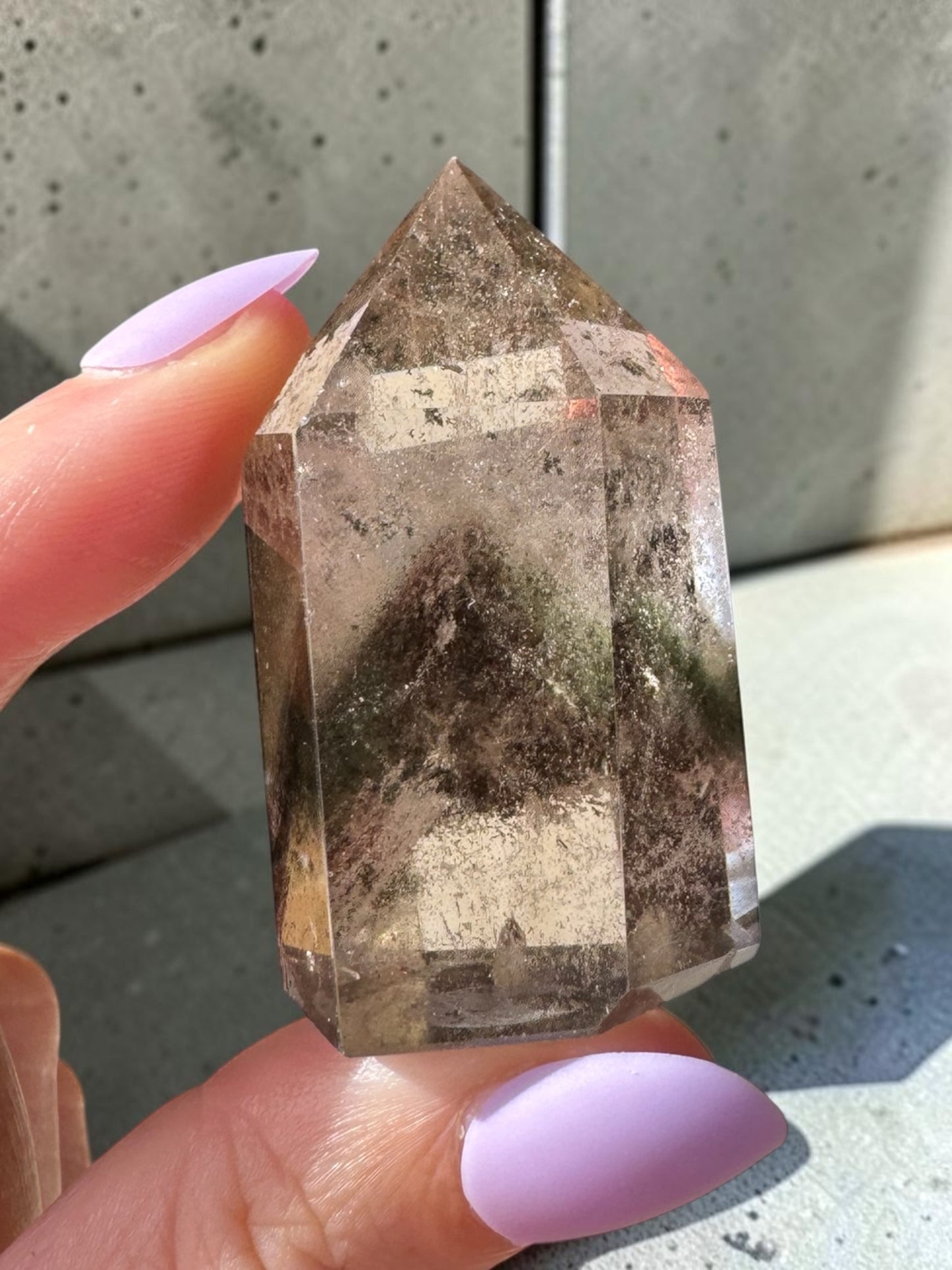 Garden Quartz (lodolite) Point
