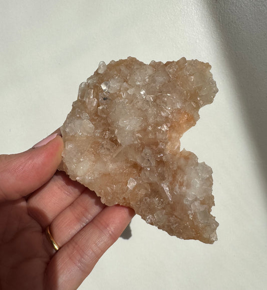Peach Diamond Apophyllite Cluster/Specimen