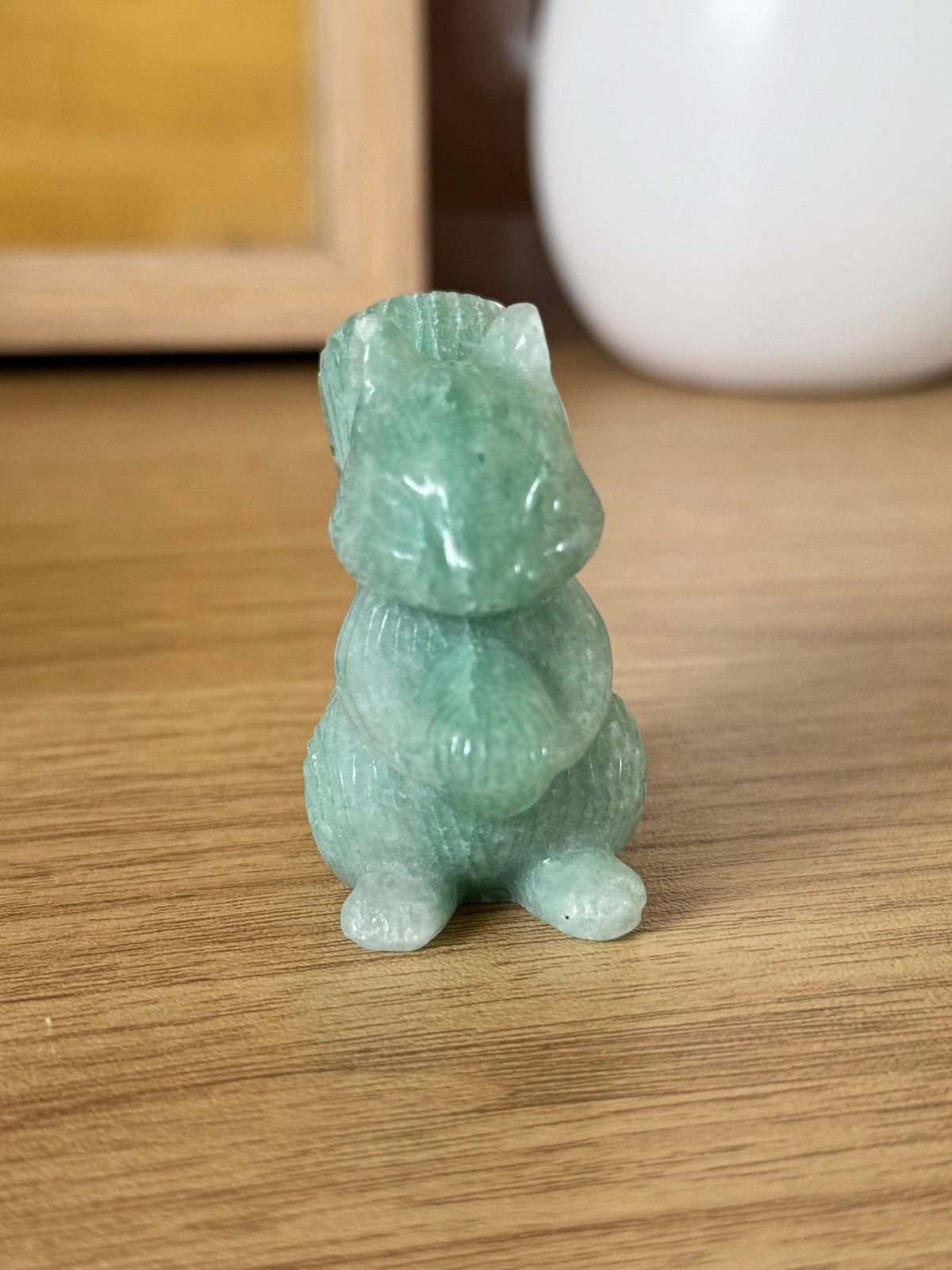 Green Aventurine Squirrel Carving