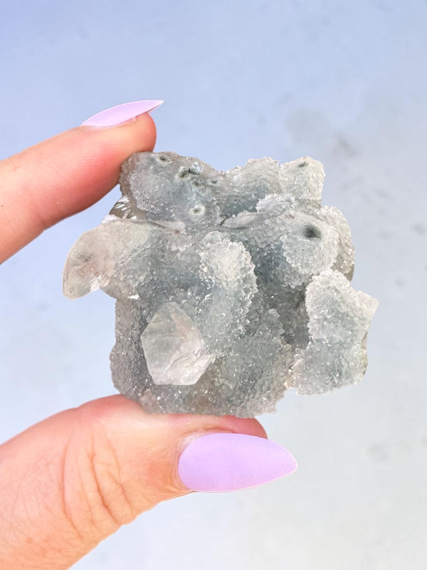 Denim Blue Chalcedony Cluster Specimen