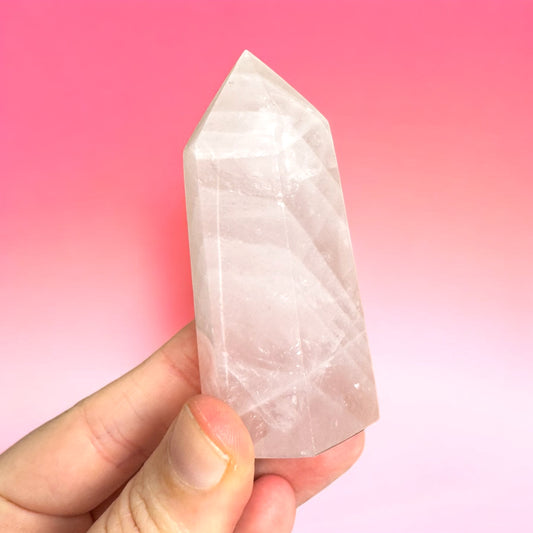 Gemmy Rose Quartz Point (a) 7.5cm