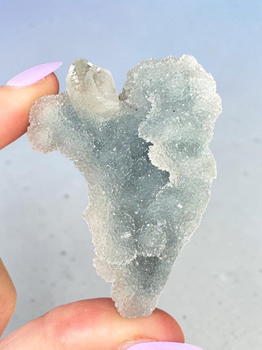Denim Blue Chalcedony Cluster Specimen