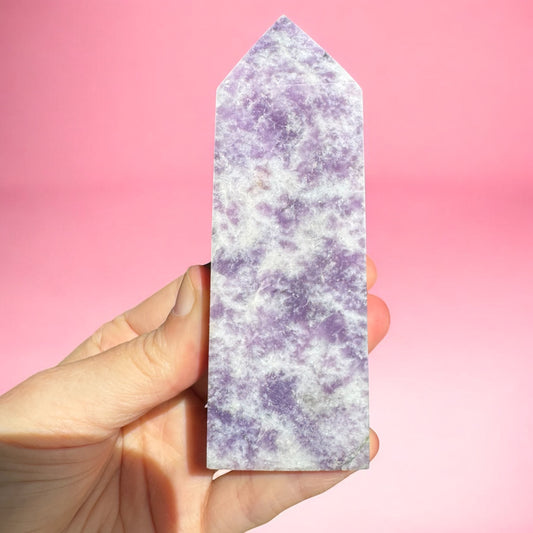 Lepidolite Tower 10.5cm b