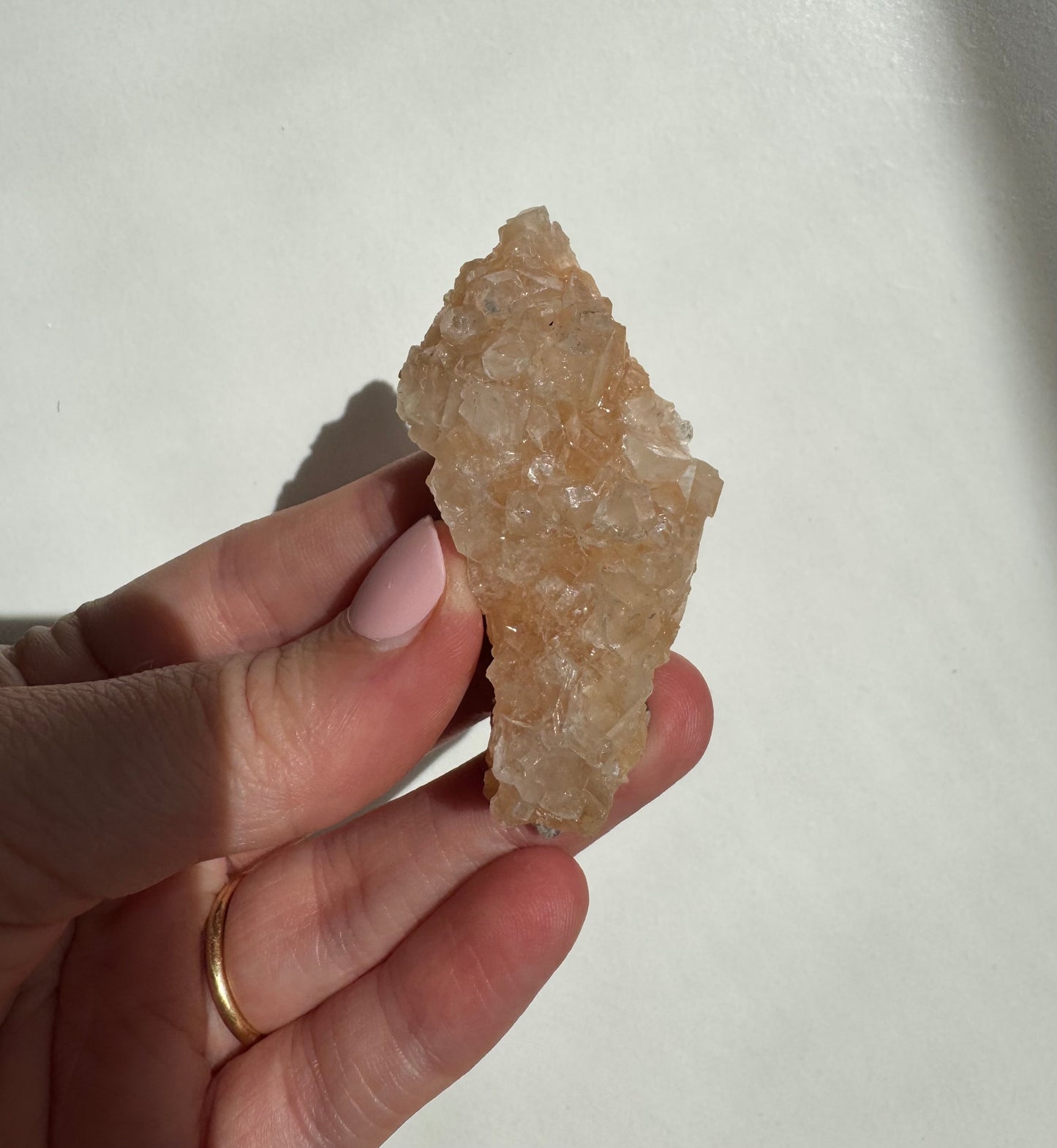 Peach Diamond Apophyllite Cluster/Specimen (C)