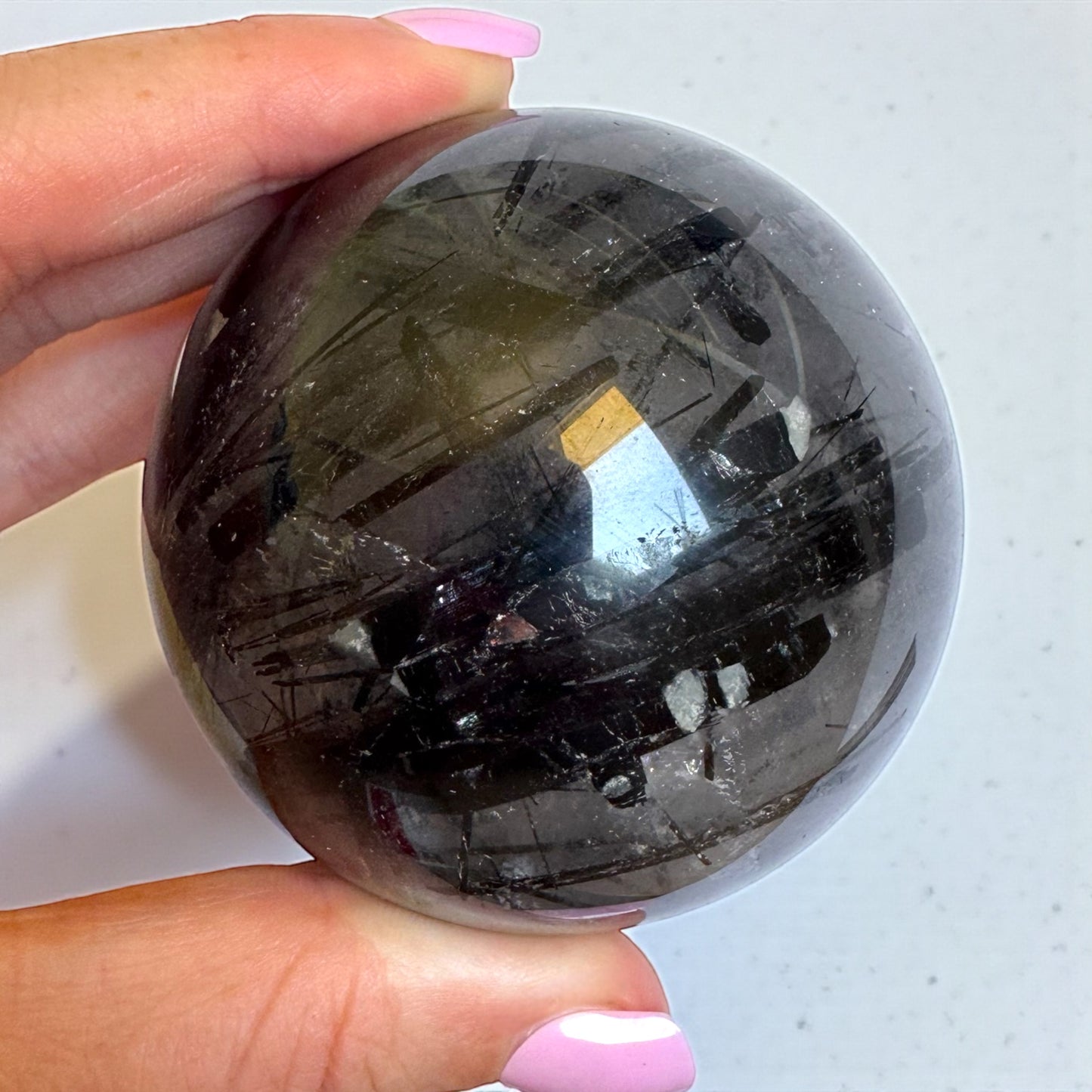 Tourmaline in Quartz Sphere 6.5cm