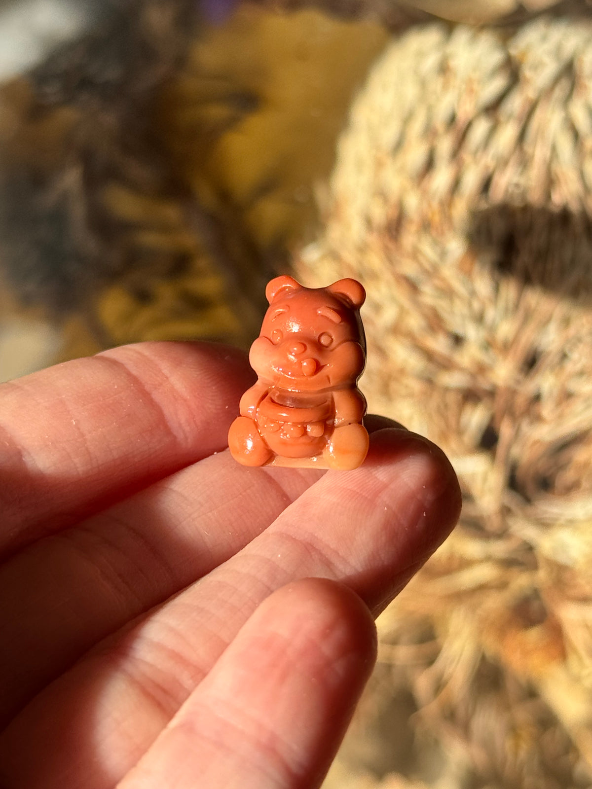 Alashan Agate Mini Winnie the Pooh Carving