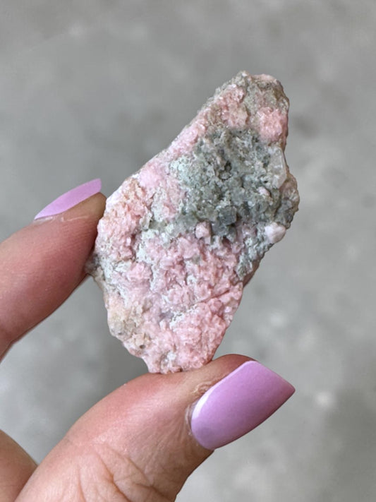 Rhodochrosite with Quartz Specimen - Bulgaria