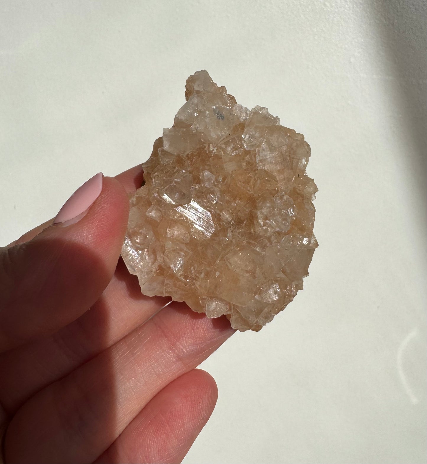 Peach Diamond Apophyllite Cluster/Specimen