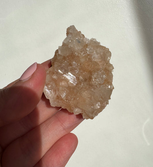 Peach Diamond Apophyllite Cluster/Specimen