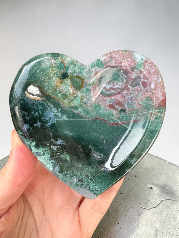 Sea Jasper Heart Bowl