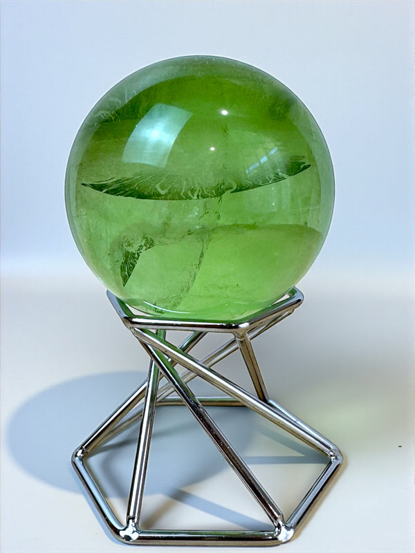 Green Apple Fluorite Sphere 5cm