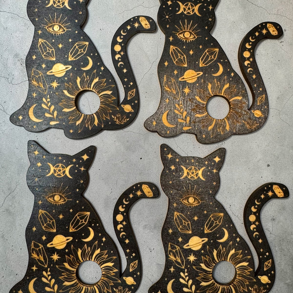 Kindred Kitty Wooden Sphere Stand