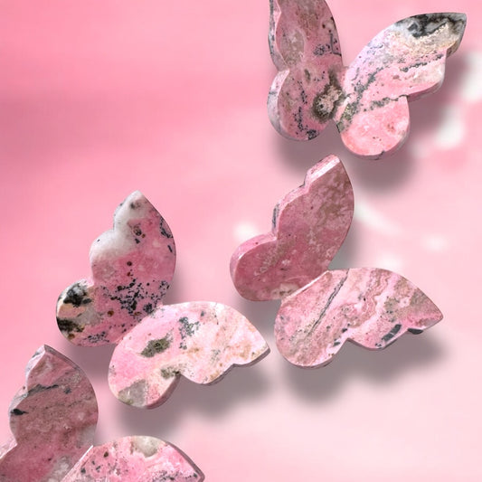 Rhodonite 3D Butterfly’s | Intuitively Chosen